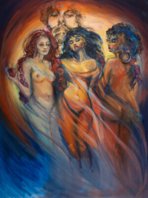 The Three Graces 36″x48″ - Greek Gods Collection