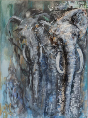 Ghost of the Blue Elephant 36"x48"