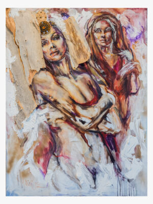 Two Women in Red Hoods | Giclee Print
